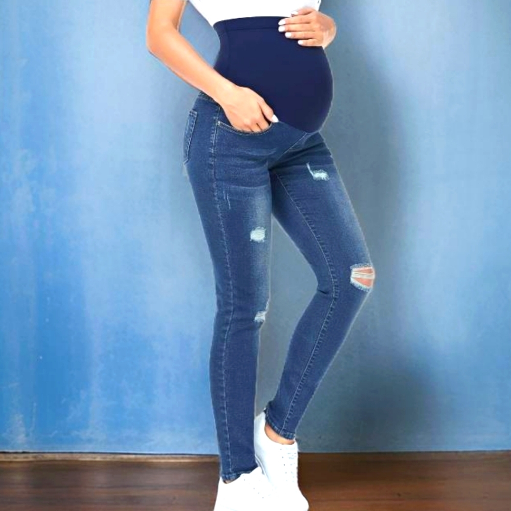 XL packbreeze womens Maternity Jeans Over The Belly Slim stretch
